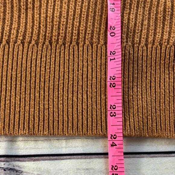L.L. Bean Light Brown Knit Sweater Vintage style  100% Cotton Preppy Cozy Top - Picture 10 of 11